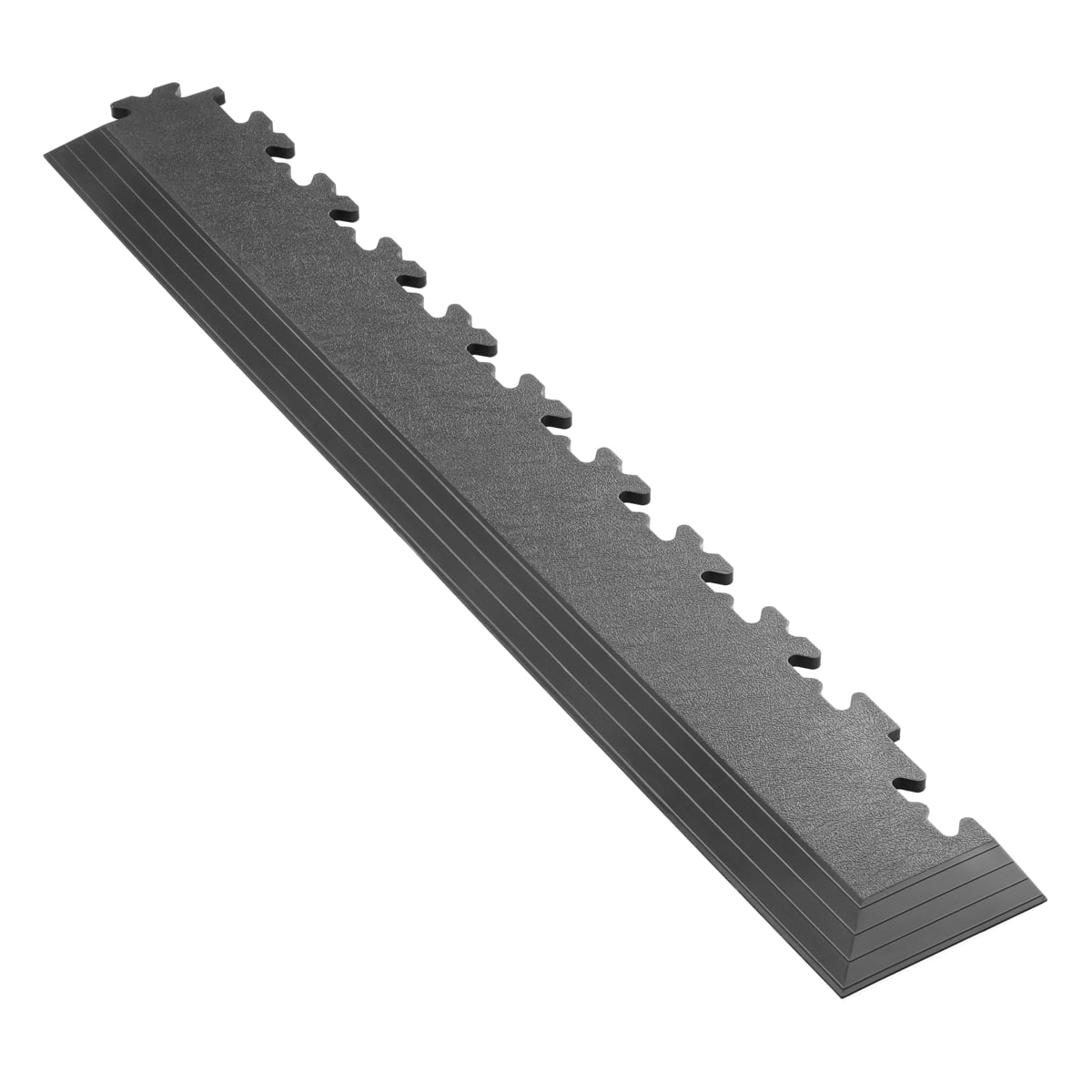 Interlocking Floor Tile Corner Ramp Graphite